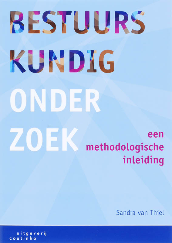Omslag van Bestuurskundig onderzoek