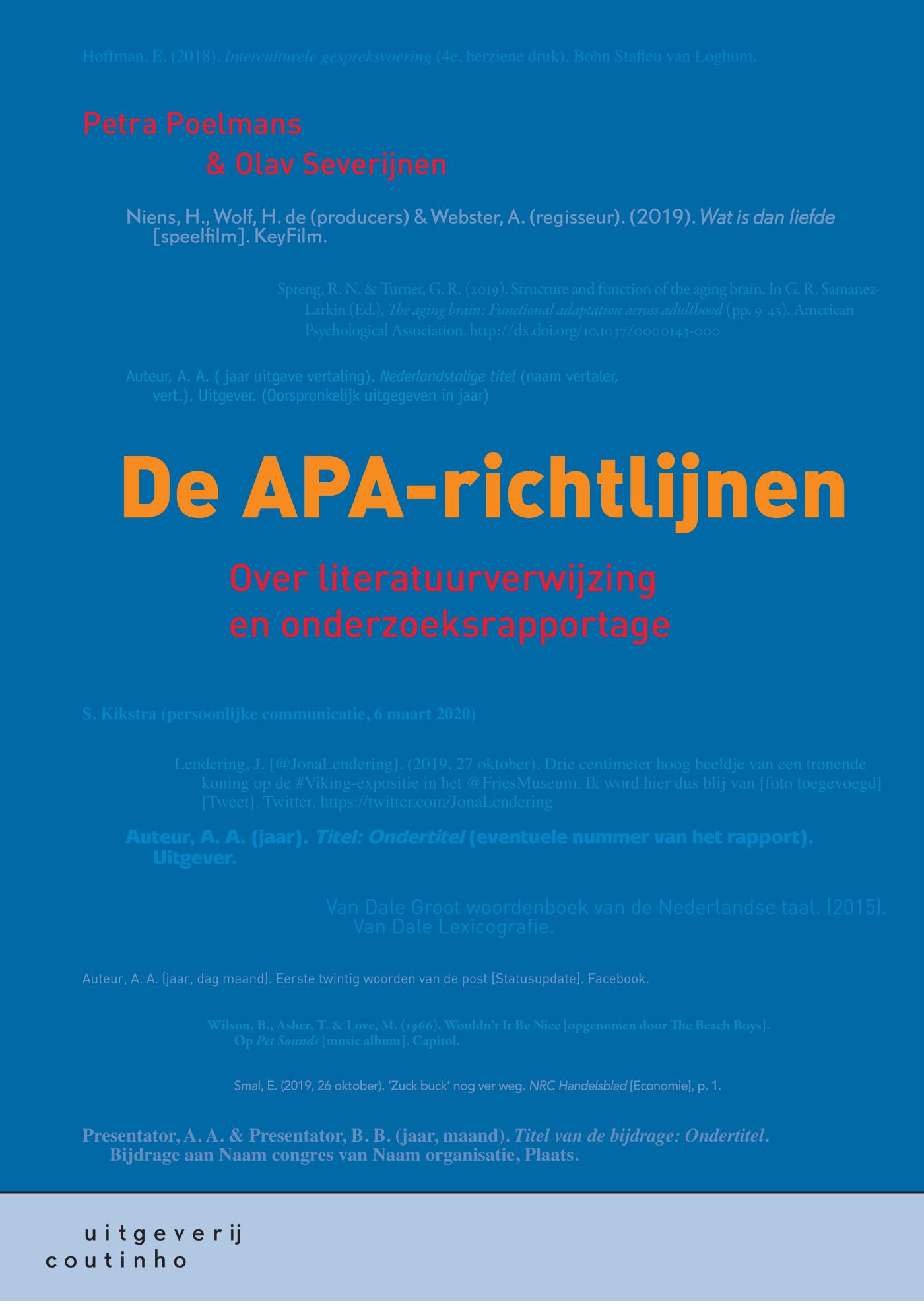 Omslag van De APA-richtlijnen