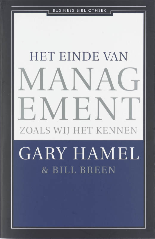 Omslag van Het einde van management zoals wij het kennen