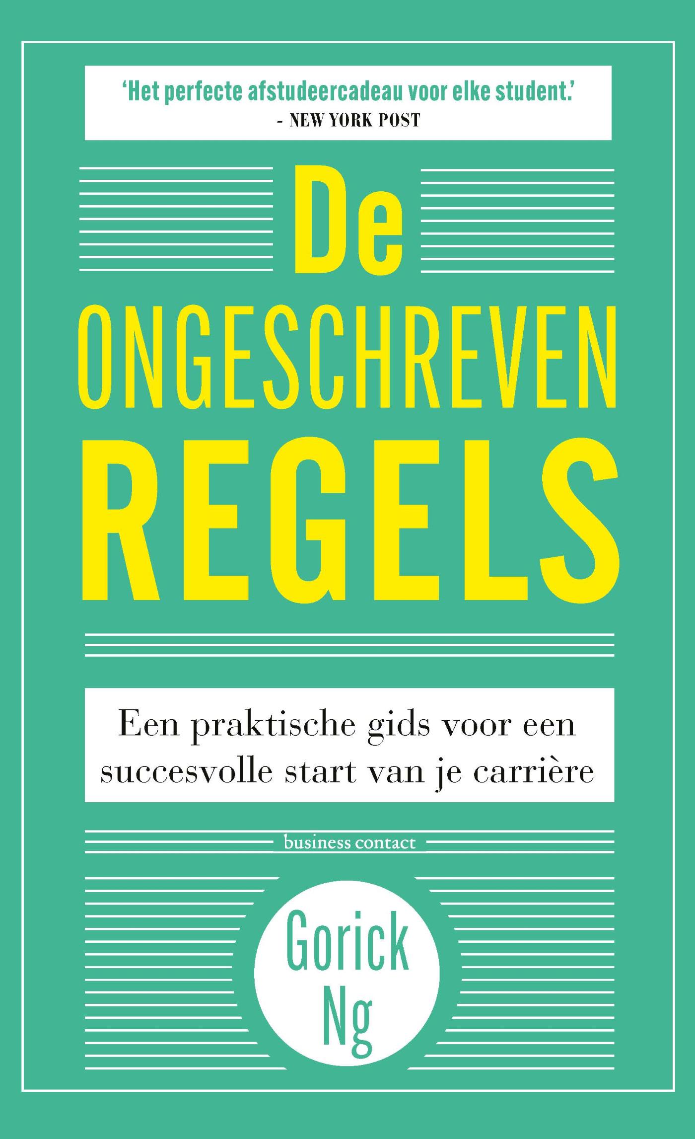 Omslag van De ongeschreven regels