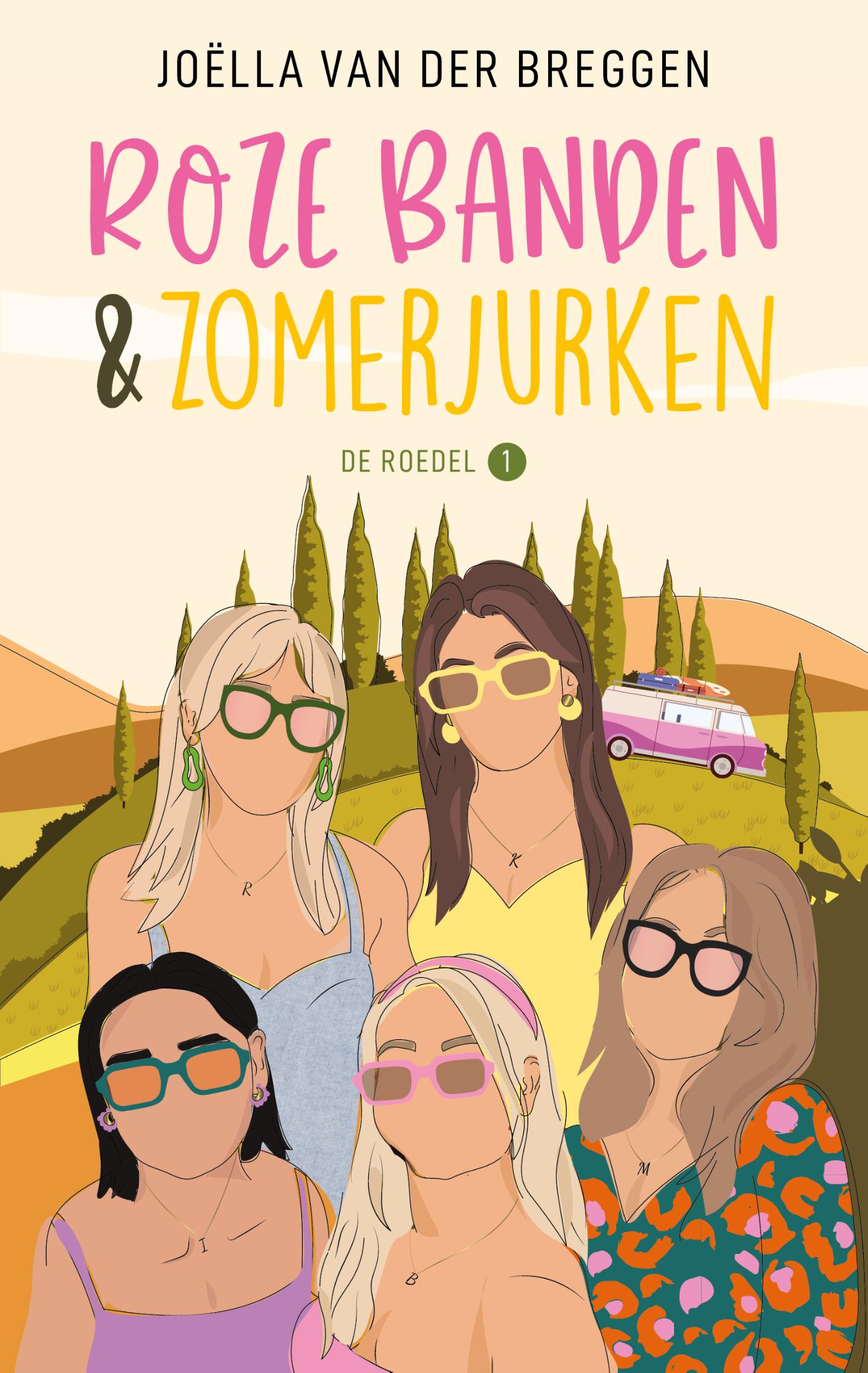 Omslag van Roze banden en zomerjurken
