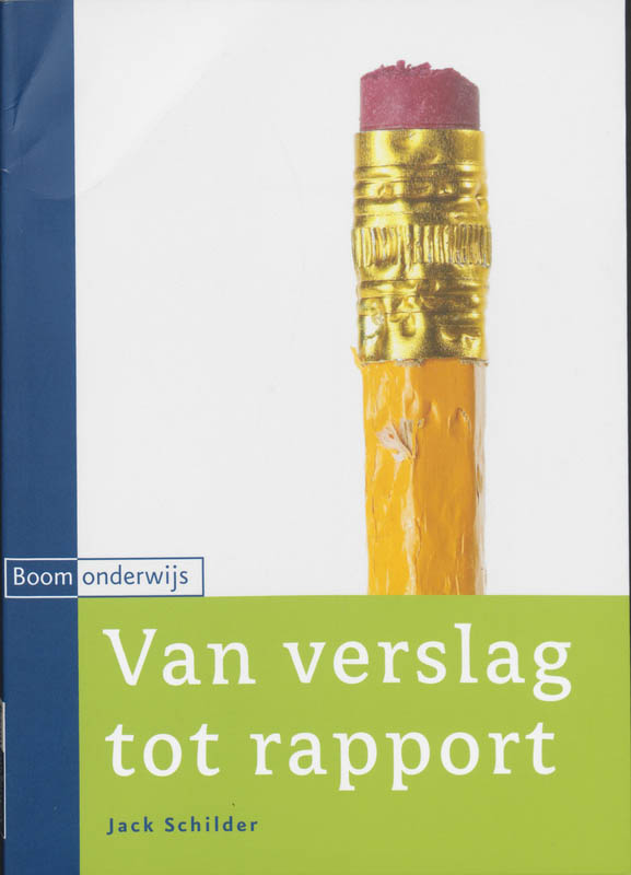 Omslag van Van verslag tot rapport