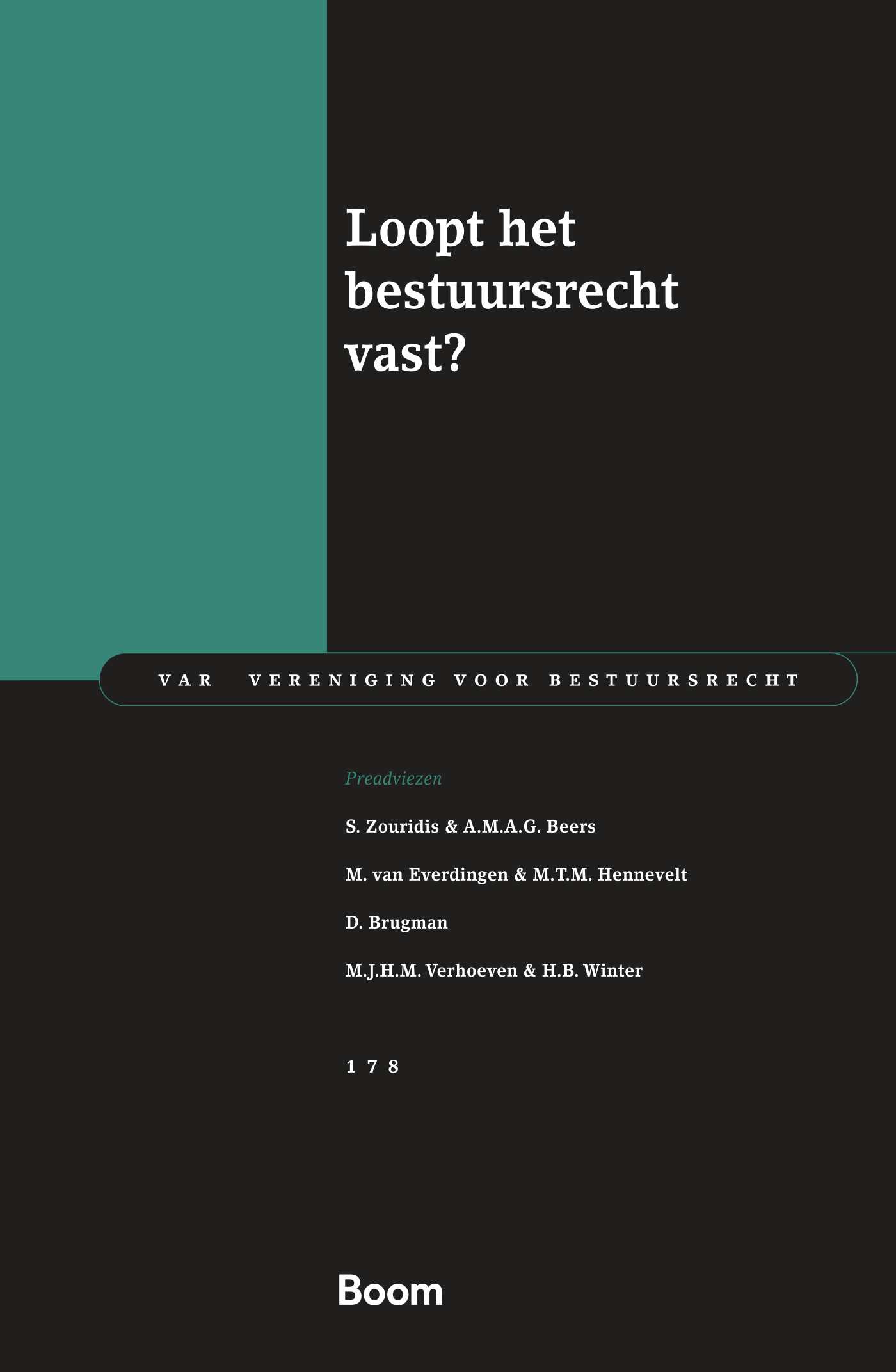 Omslag van Loopt het bestuursrecht vast?