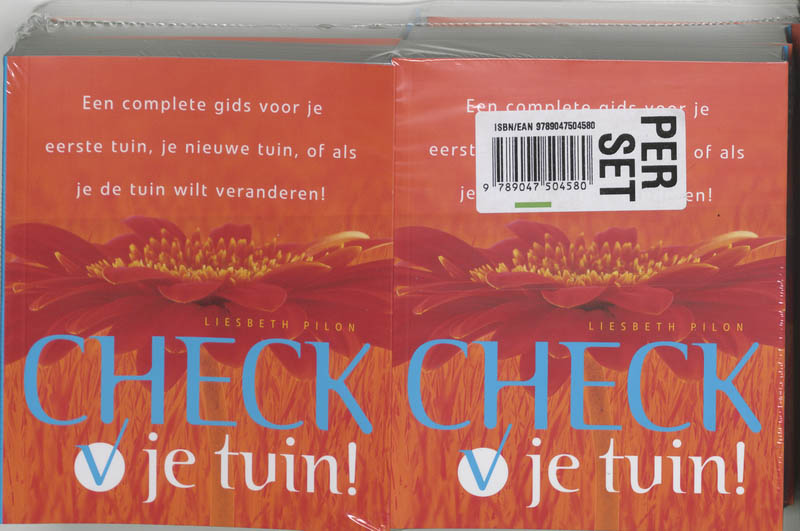 Omslag van Backcard Check je tuin 6 ex