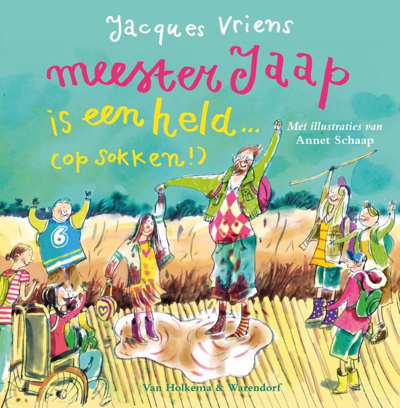 Omslag van Meester Jaap is een held (op sokken!)