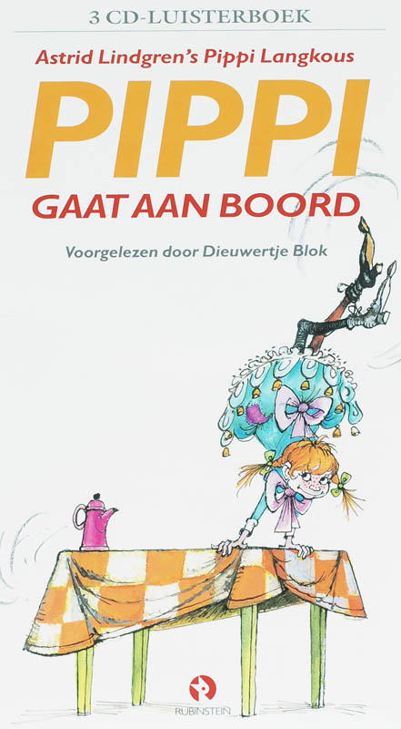 Omslag van Pippi Langkous gaat aan boord 3 CD'S