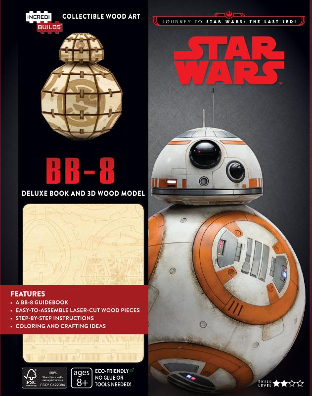 Omslag van Star Wars BB-8 Deluxe Boek met houten model BB-8