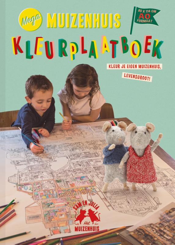 Omslag van Mega Muizenhuis Kleurplaatboek