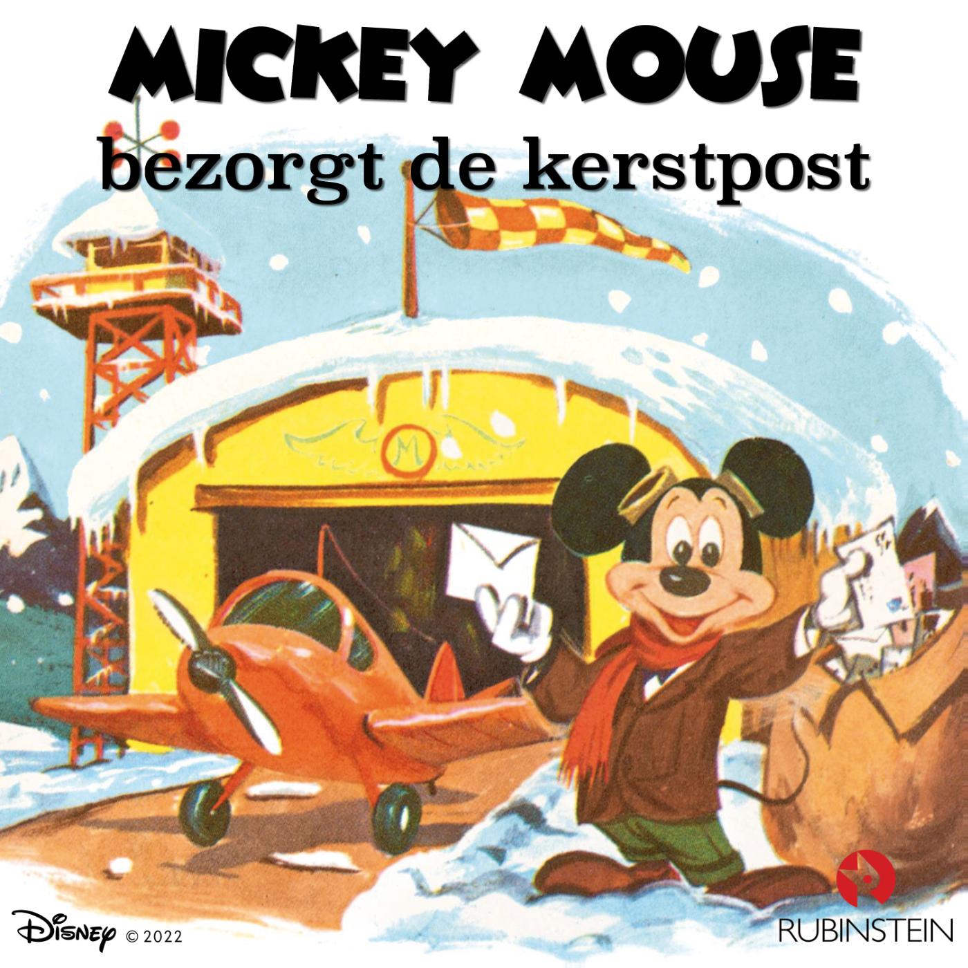 Omslag van Mickey Mouse bezorgt de kerstpost