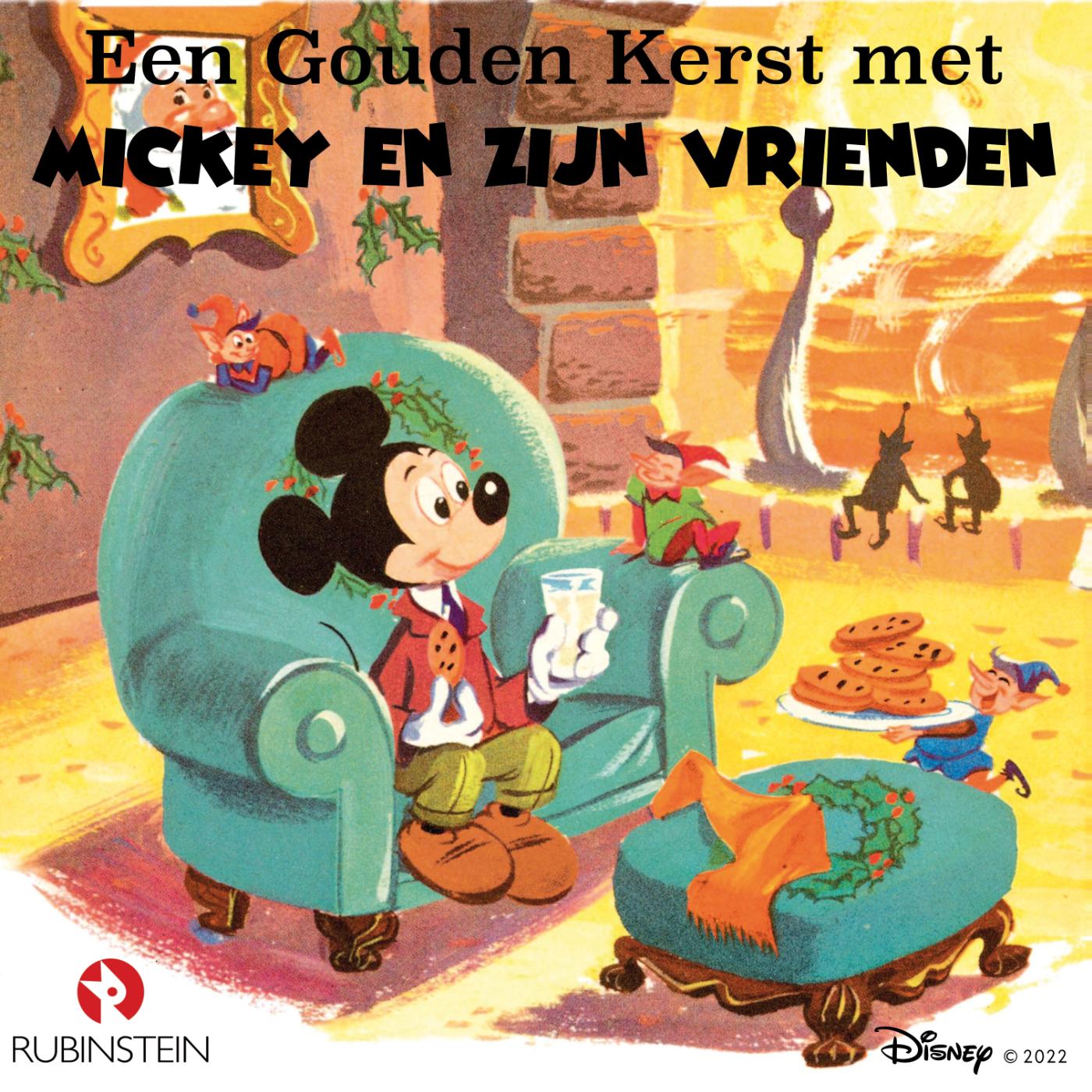 Omslag van Een Gouden Kerst met Mickey Mouse en zijn vrienden