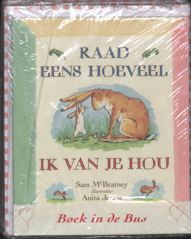 Omslag van Boek in de bus Raad eens hoeveel ik van je hou 5 ex