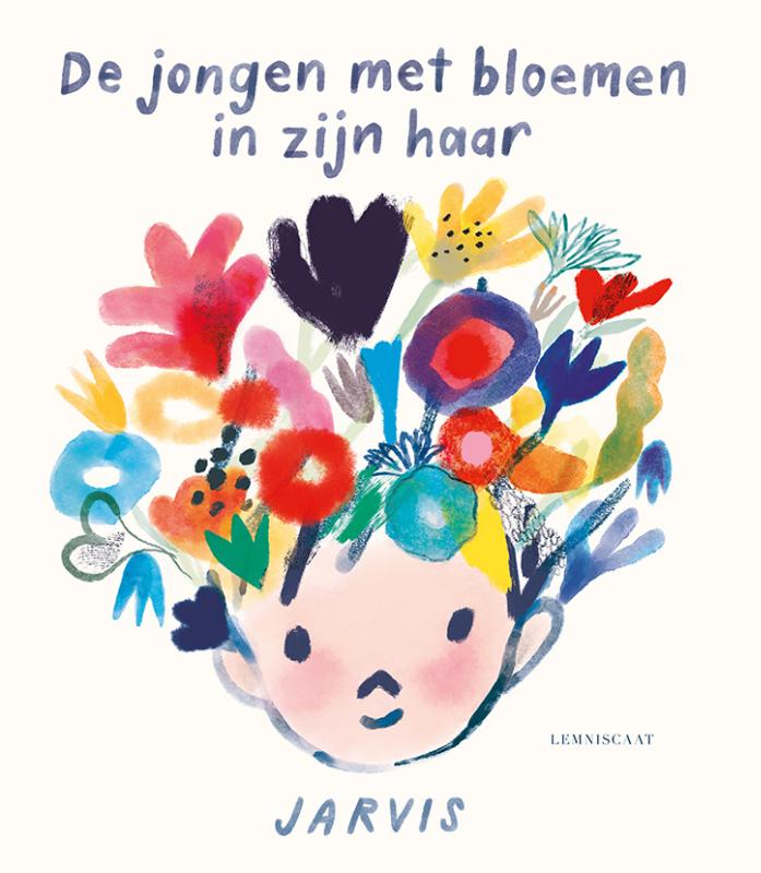Omslag van De jongen met bloemen in zijn haar
