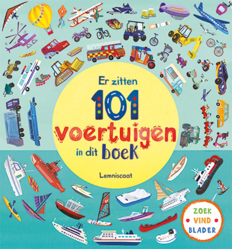 Omslag van Er zitten 101 voertuigen in dit boek