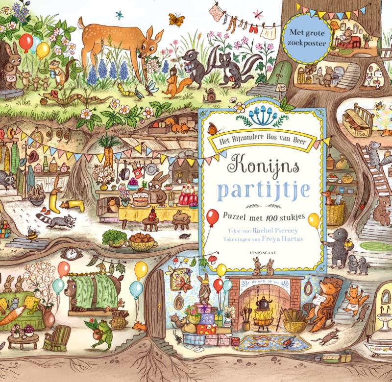 Omslag van Konijns partijtje puzzel