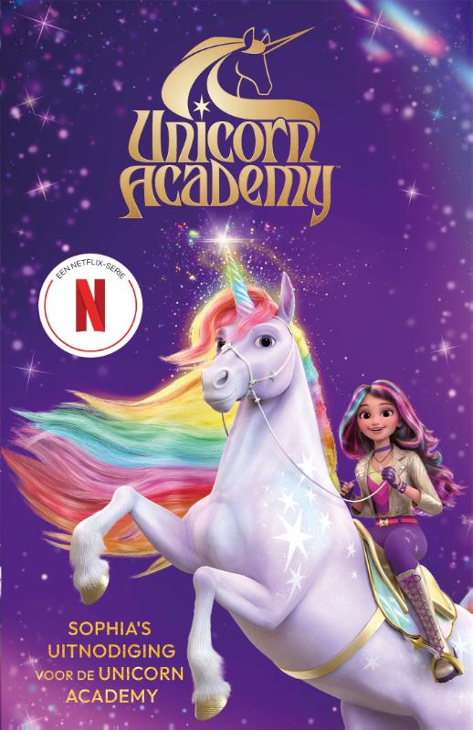 Omslag van Sophia's uitnodiging voor de Unicorn Academy