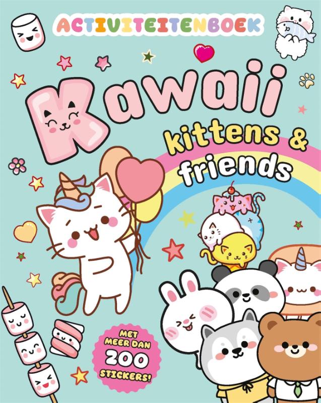 Omslag van Kawaii kittens & friends activiteitenboek