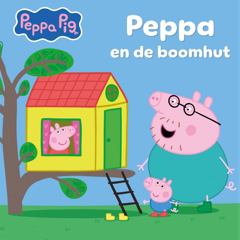 Omslag van Peppa blaast bellen en Peppa en de boomhut