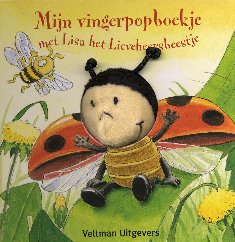 Omslag van Mijn vingerpopboekje met Lisa het lieveheersbeestje