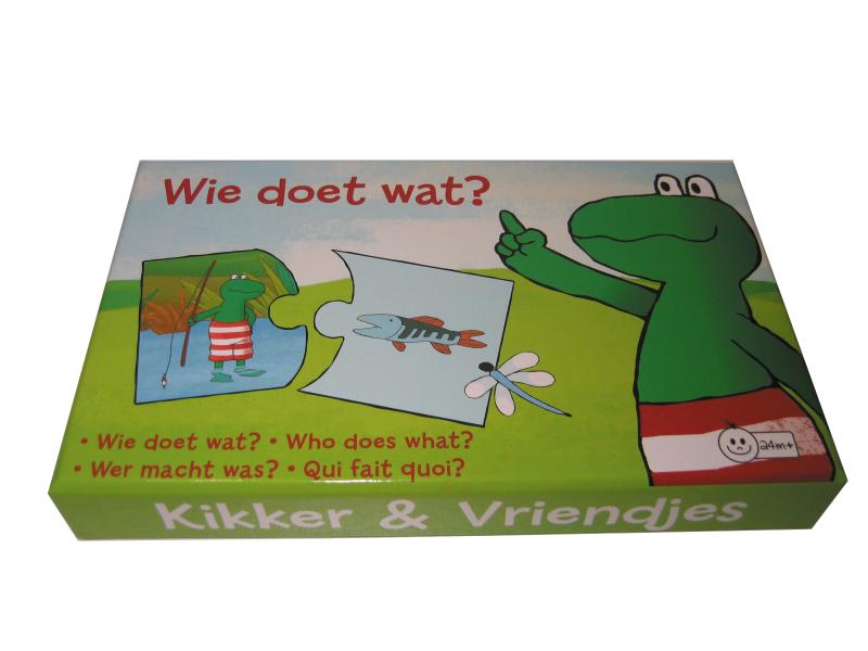 Omslag van Kikker en vriendjes: wie doet wat?