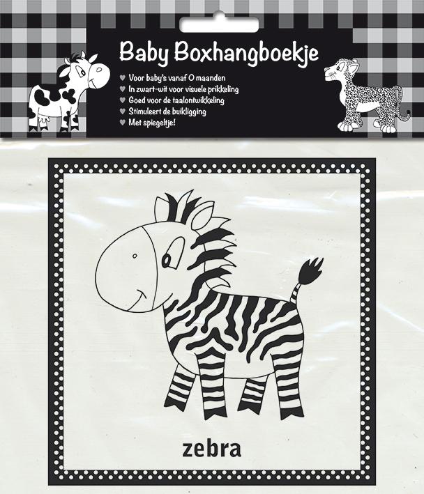 Omslag van Boxhangboekje zwart-wit zebra
