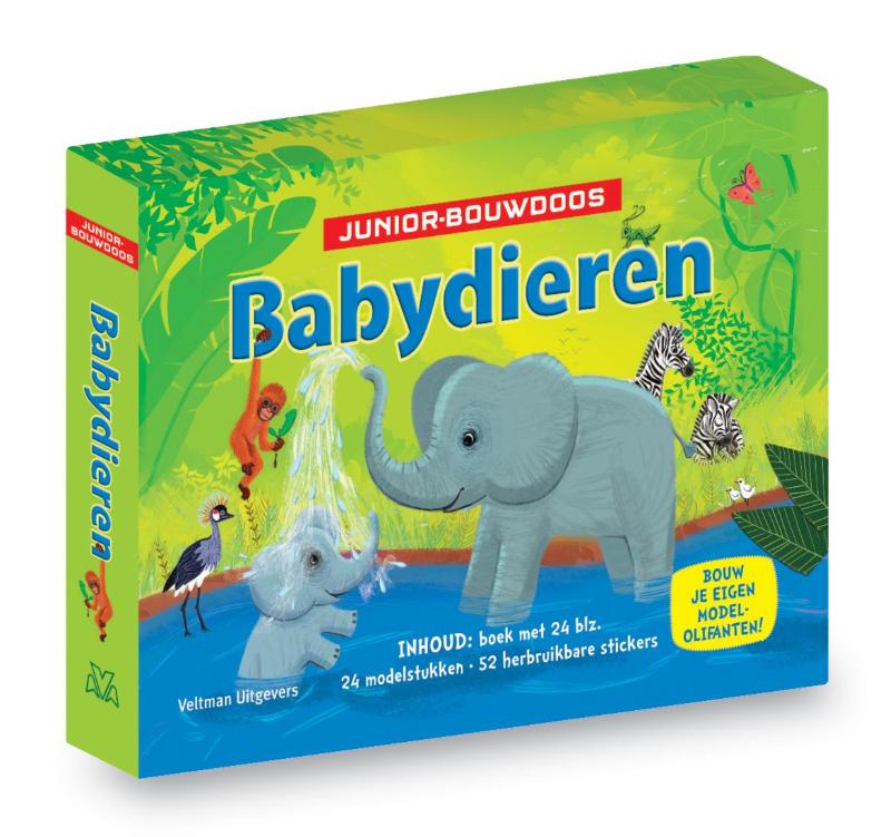 Omslag van Juniorbouwdoos babydieren