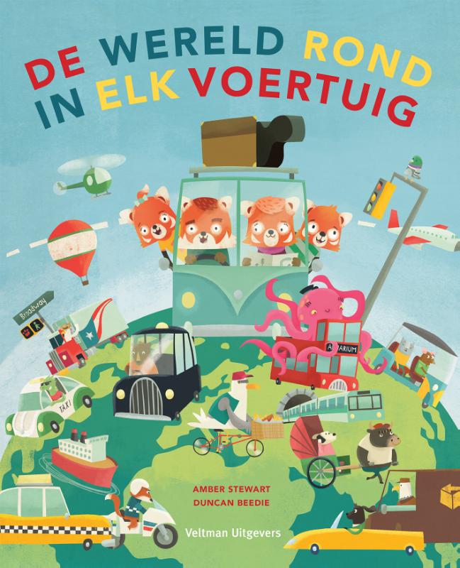 Omslag van De wereld rond in elk voertuig