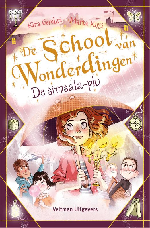 Omslag van De school van wonderdingen - De Simsala-plu