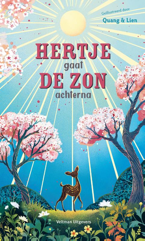 Omslag van Hertje gaat de zon achterna