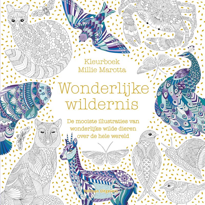 Omslag van Kleurboek Millie Marotta - Wonderlijke wildernis