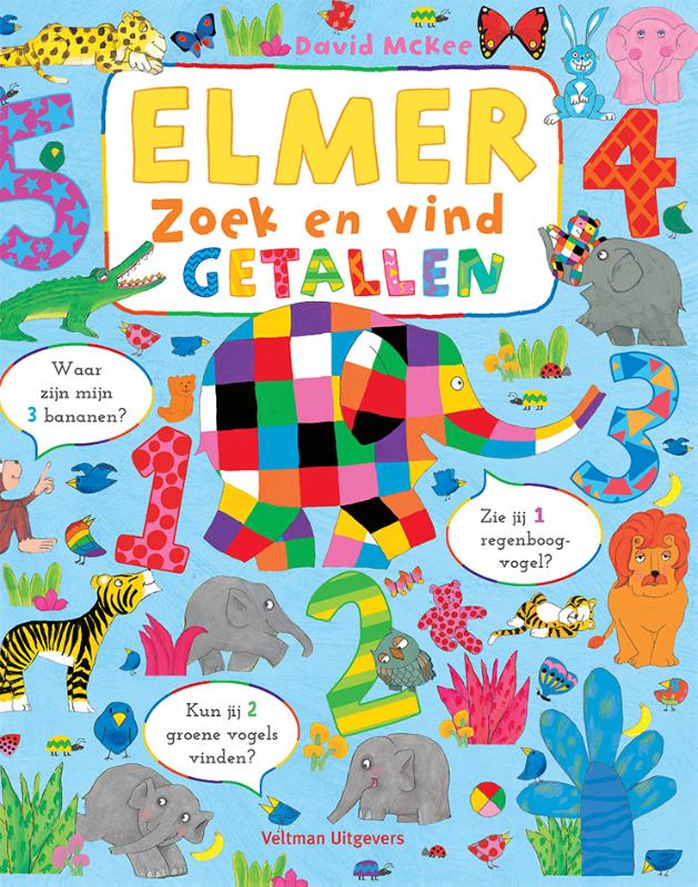 Omslag van Elmer zoek en vind - getallen