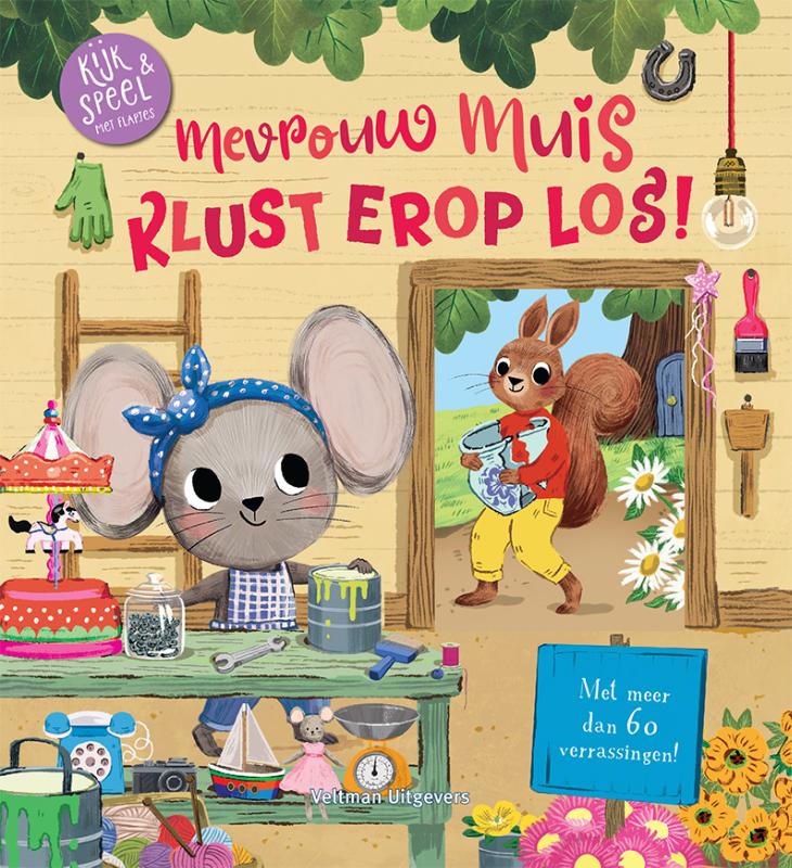 Omslag van Mevrouw Muis klust erop los!