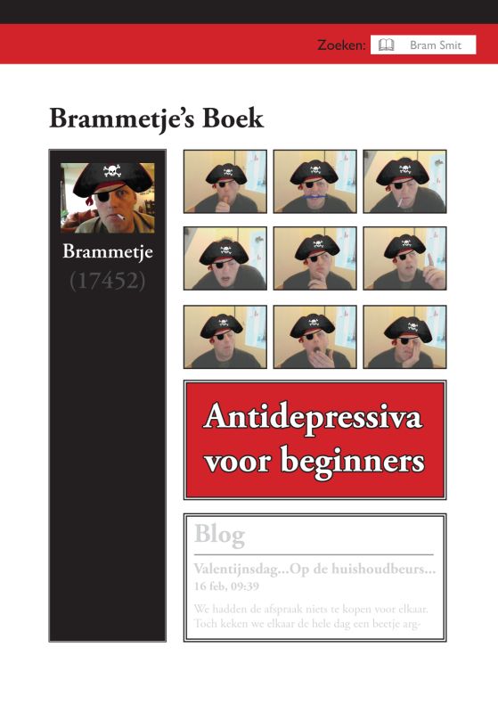 Omslag van Brammetje's boek - Antidepressiva voor beginners