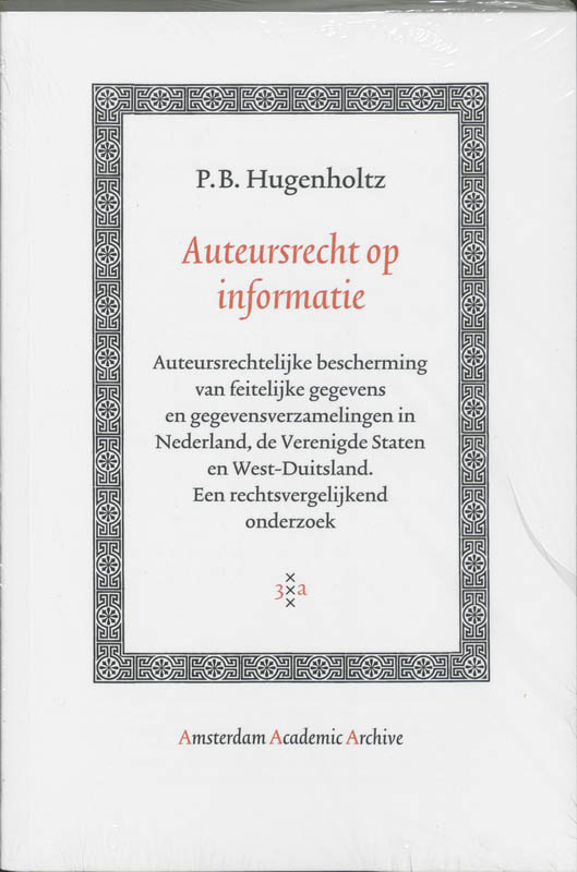 Omslag van Auteursrecht op informatie