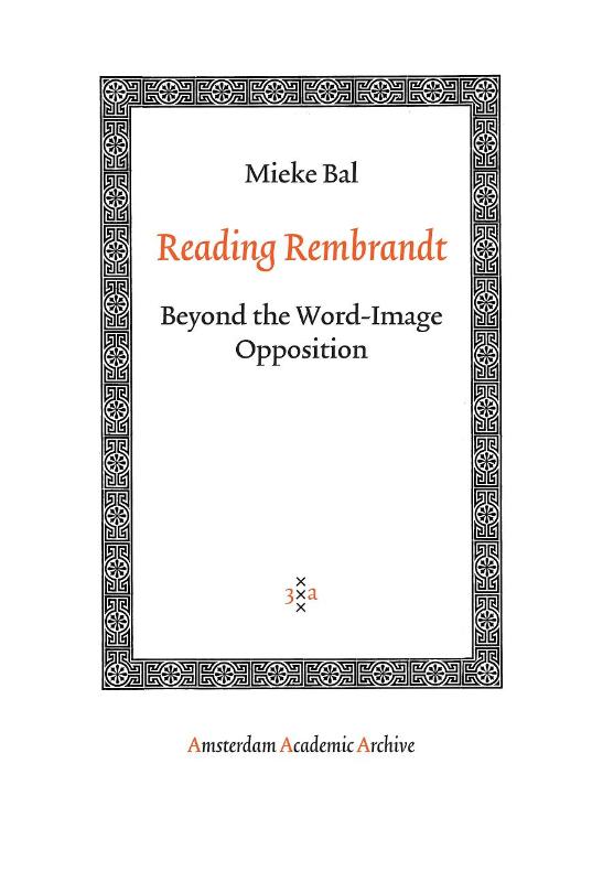 Omslag van Reading Rembrandt