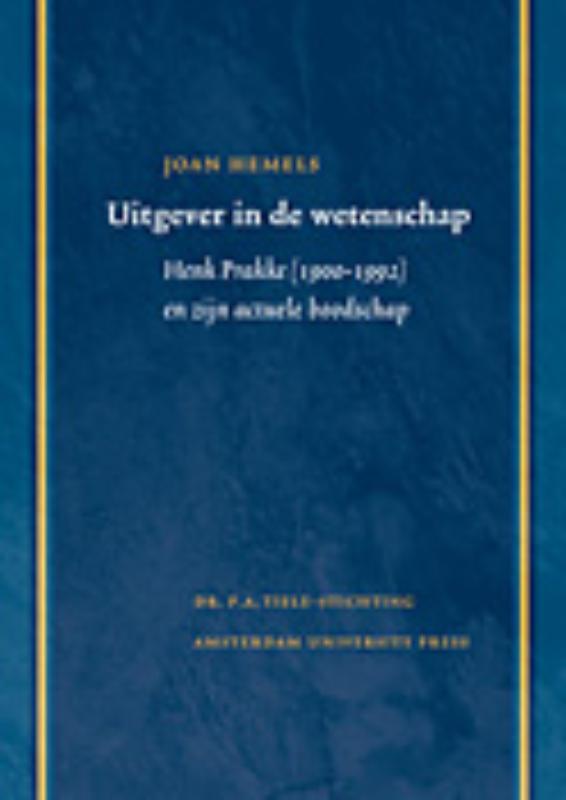 Omslag van Uitgever in de wetenschap