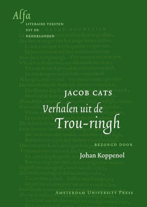 Omslag van Jacob Cats - Verhalen uit de Trou-ringh