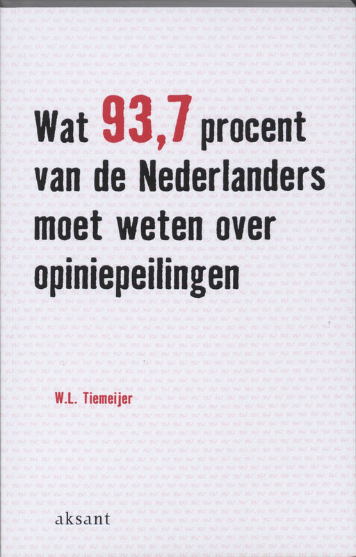 Omslag van Wat 93.7 procent van de Nederlanders moet weten over opiniepeilingen