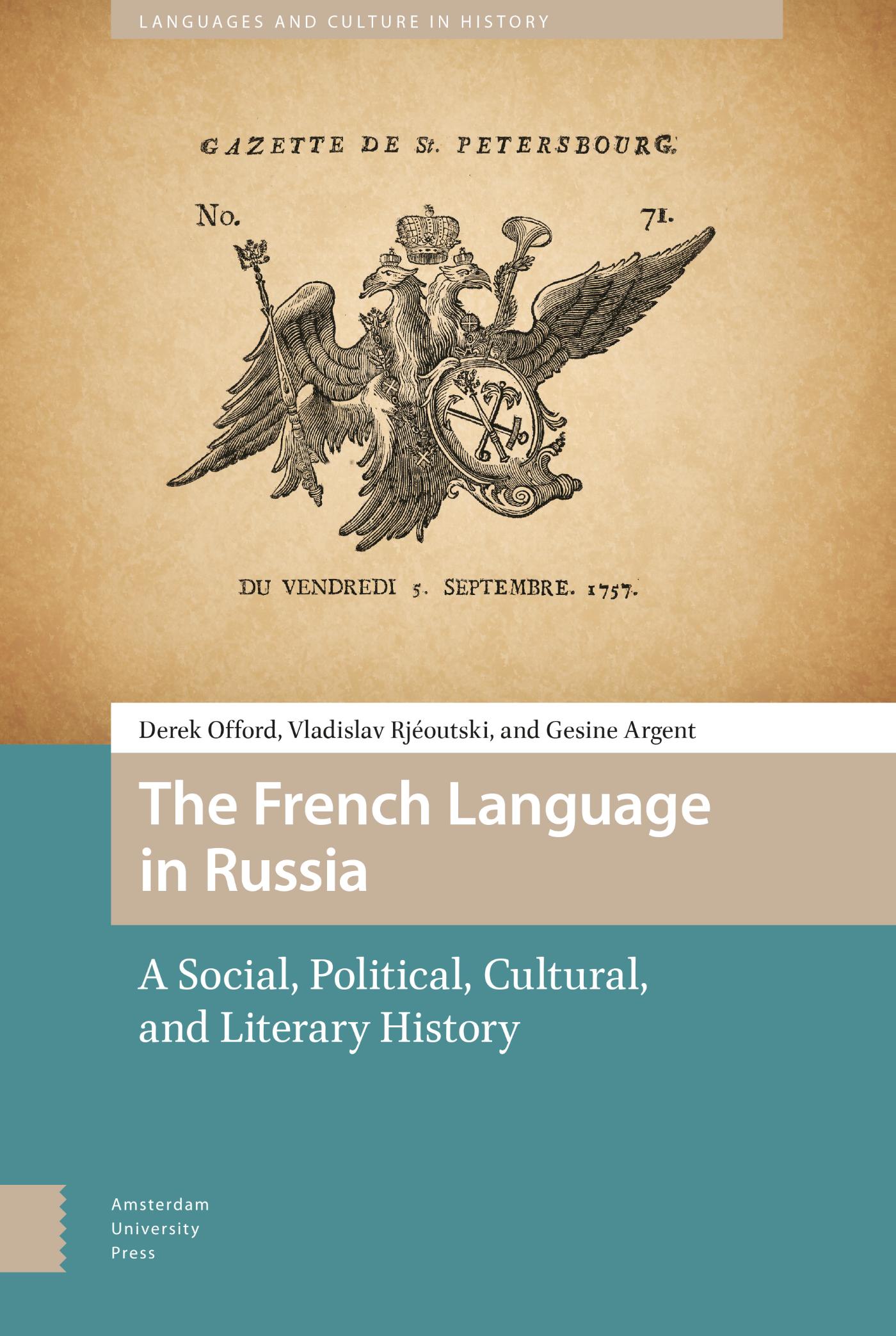 Omslag van The French Language in Russia