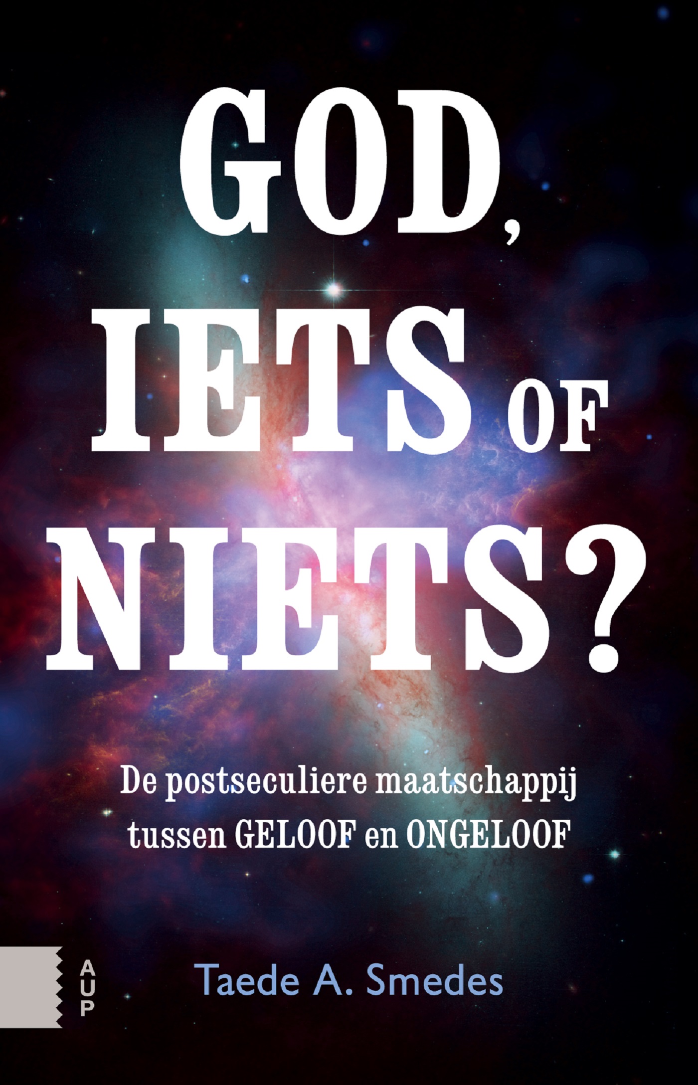 Omslag van God, iets of niets?