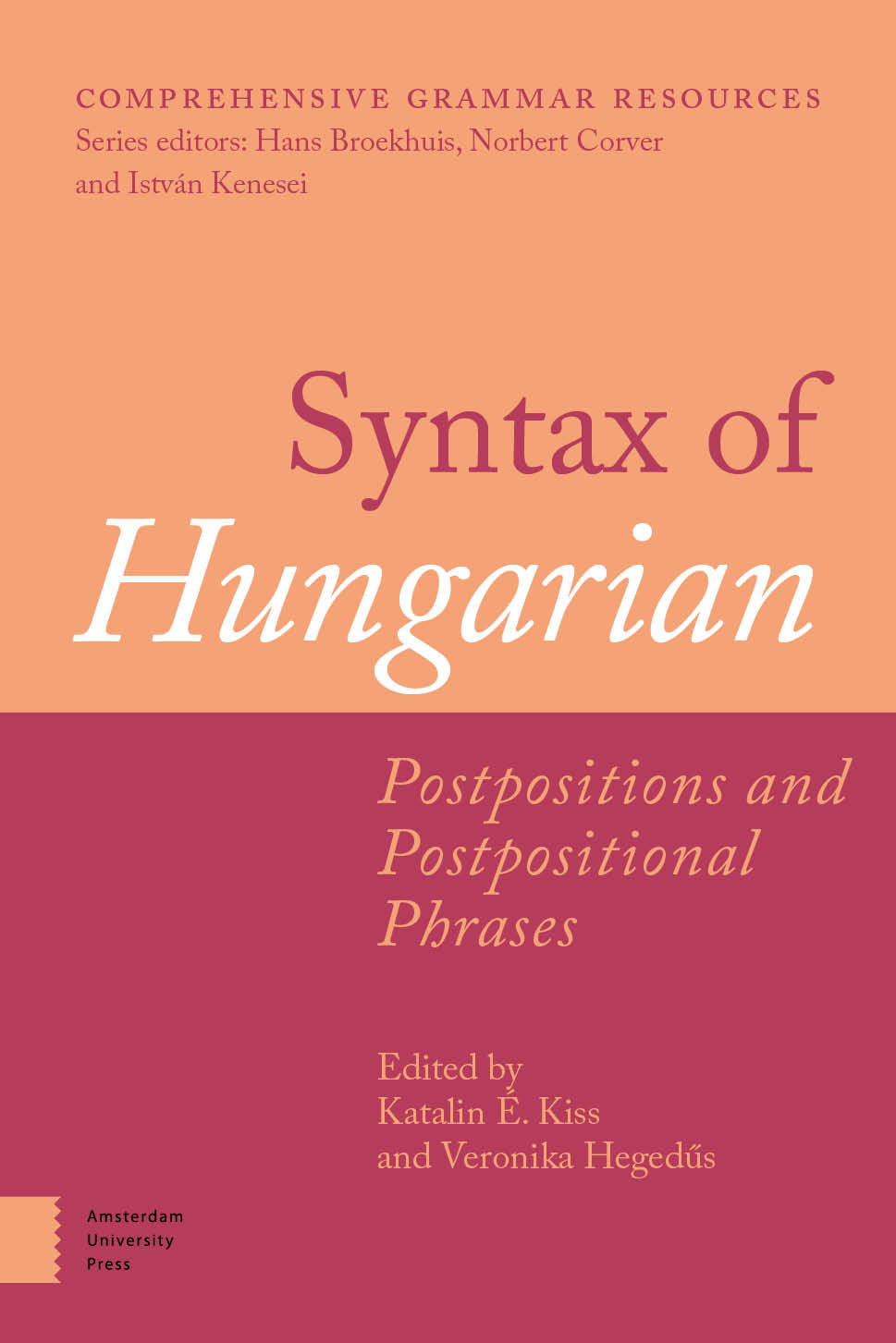 Omslag van Syntax of Hungarian
