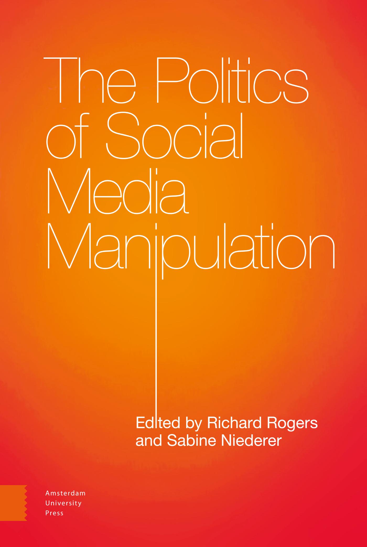 Omslag van The Politics of Social Media Manipulation