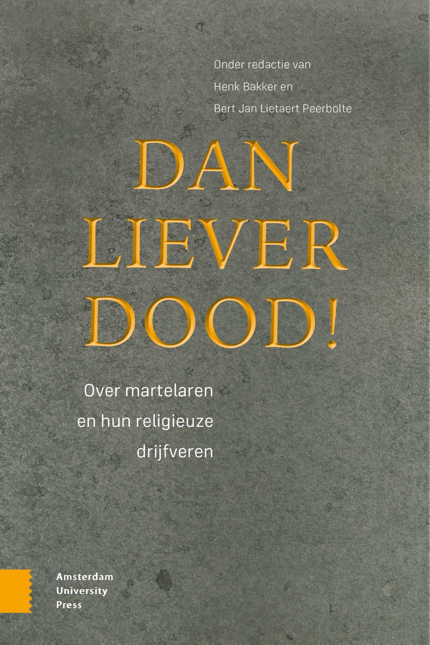 Omslag van Dan liever dood!