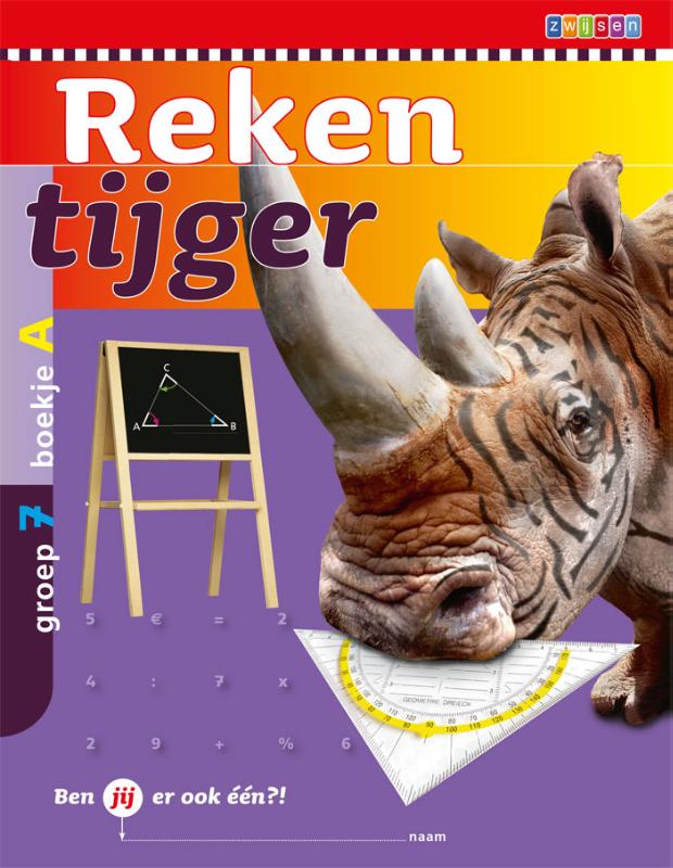 Omslag van TH REKENTIJGER 7A WERKBOEK