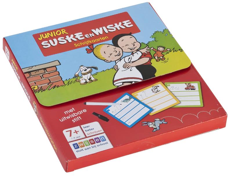 Omslag van Suske en Wiske schrijfkaarten