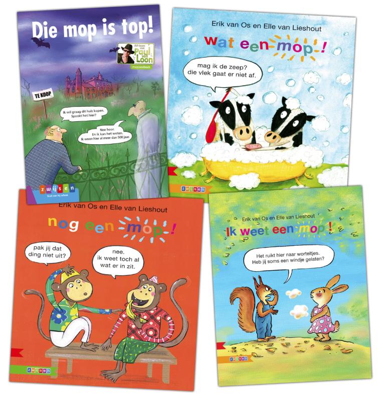 Omslag van Pakket Moppenboeken groep 3 (4 titels)
