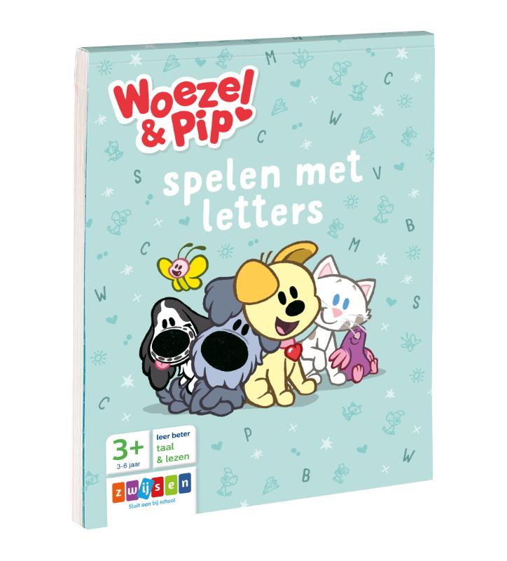 Omslag van Woezel & Pip spelen met letters