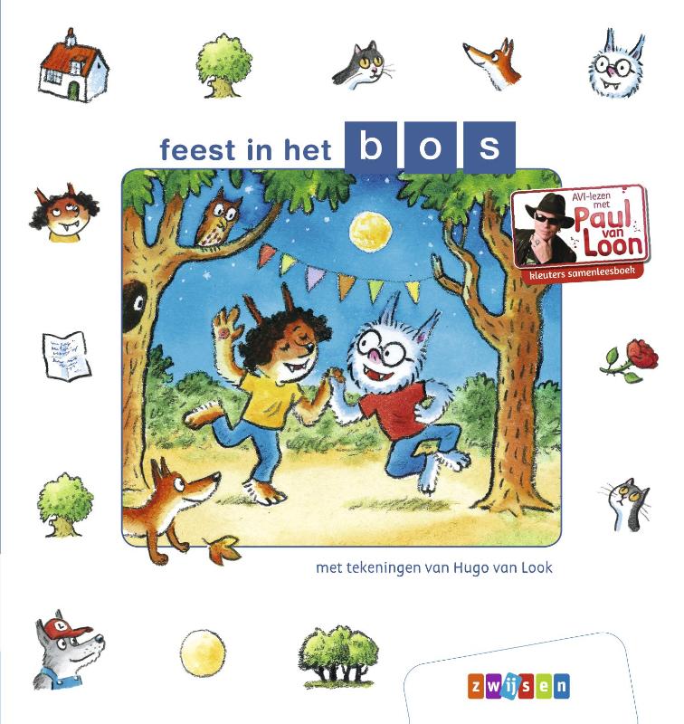 Omslag van feest in het bos