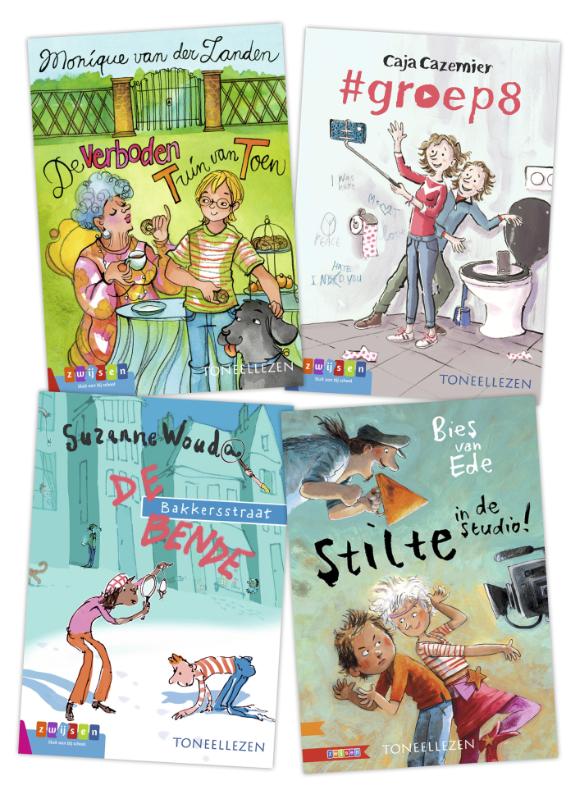Omslag van Pakket Toneellezen groep 8 (4 titels)