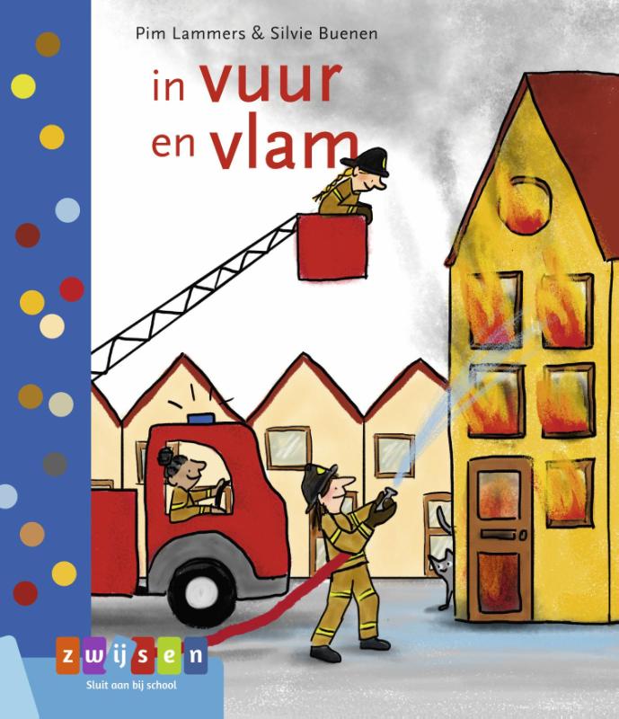 Omslag van in vuur en vlam