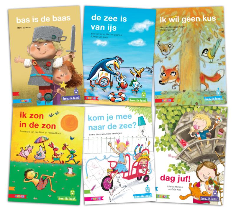 Omslag van Pakket Toppers Hee, ik lees (6 titels)